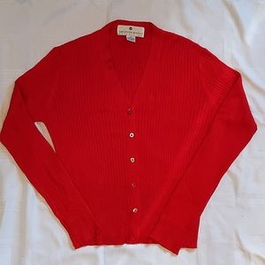Red Saks Fifth Avenue Cardigan